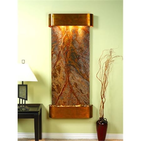 Adagio Adagio IFR1006 Inspiration Falls - Brown Rainforest Marble Wall Fountain IFR1006